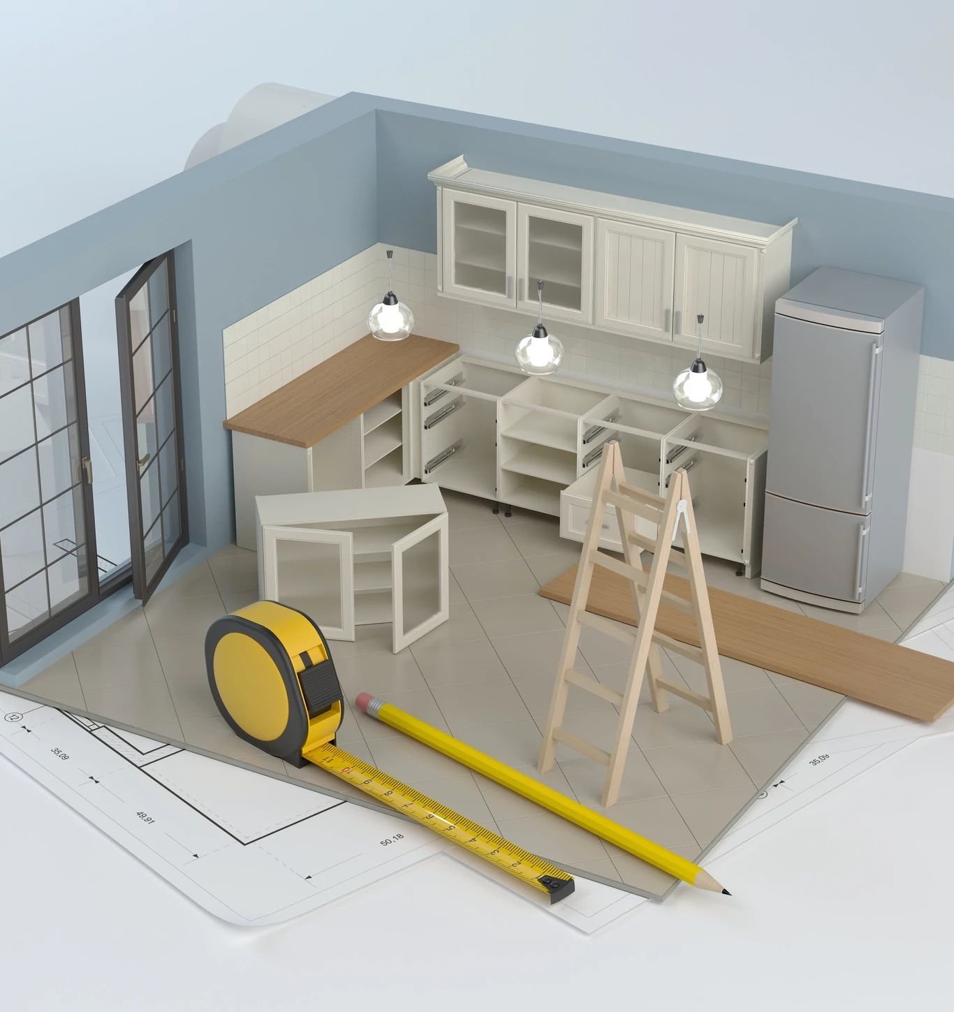 Accurate measurement tools for every type of floor from Dishman Flooring on Houma, LA area